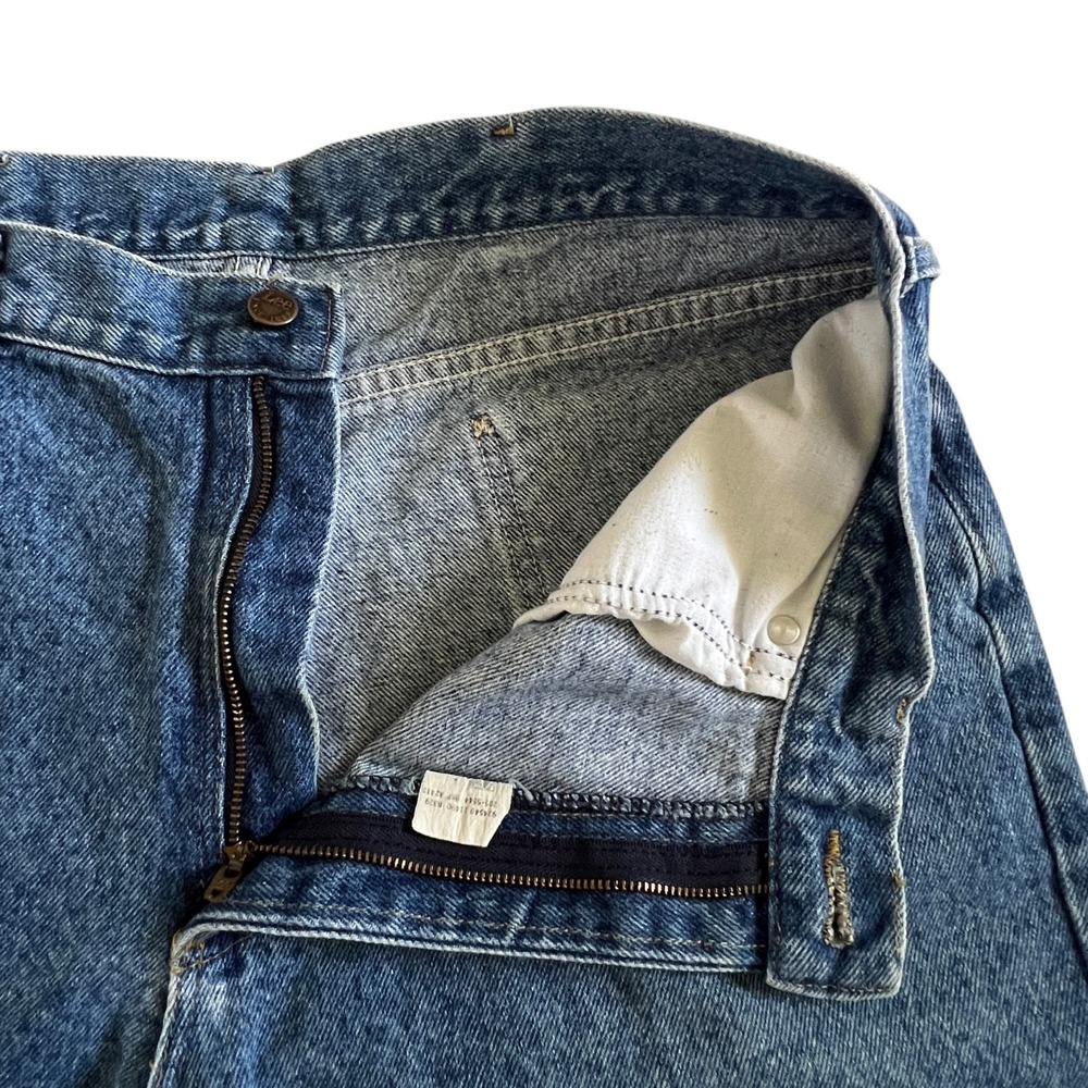 Vtg Lee Riders Genuine Denim Jeans 90's Mens 36x34 Blue USA Relaxed Fit **READ** - Picture 6 of 14